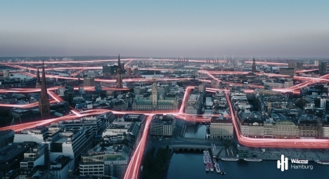 Neue Kampagne positioniert Wärme Hamburg als wärmendes Herz der Hansestadt - Zum Herbstanfang 2020 positioniert sich der regionale Fernwärmeversorger Wärme Hamburg mit einer Imagekampagne rund ums Hamburger Wetter; Foto: KNSKB+